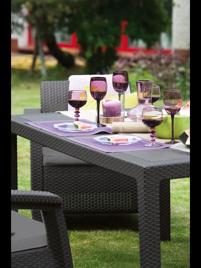 Комплект мебели Корфу Фиеста графит