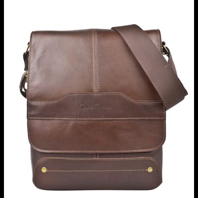 Кожаная мужская сумка Melazzo Premium brown (арт. 
5073-53)