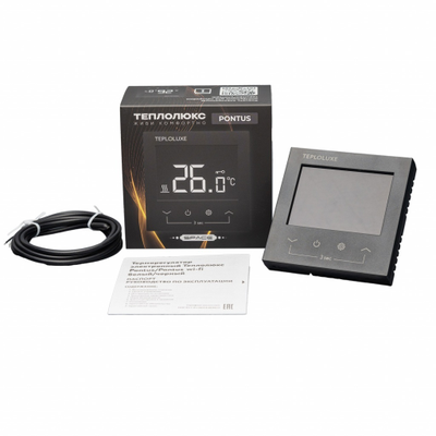 Терморегулятор электронный Теплолюкс Pontus Space черный
