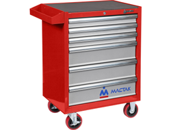 Тележка инструментальная, 6 выдвижных ящиков, "ПРИМА", красная МАСТАК 521-06581R
