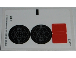 Sticker Sheet for Set 75101 - International Version with 2 Red Squares - 21529/6146063, n/a (75101stk01a)