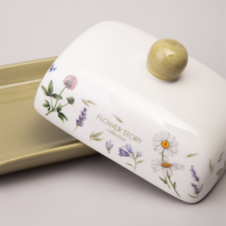 Масленка "Цветочная история" 17*12,5*8,5 см