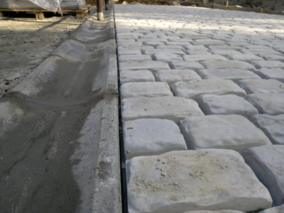 Тротуарная плитка брусчатка "средневековая"