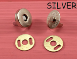 Магнитная кнопка 14 мм (серебро)