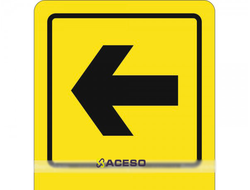 СП-11 Пиктограмма с дублированием информации по системе Брайля. Направление движения, поворот налево