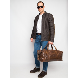 Кожаная дорожная сумка Avellino Premium brown (арт. 
4039-63)