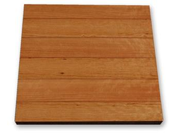 Planked V-Grooved Cherry Veneer with Matching Edge