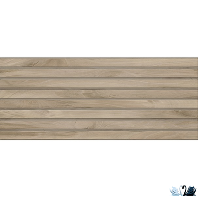 Плитка настенная Gracia Ceramica Supreme beige wall 05 25 х 60 см рельеф коричневые полосы