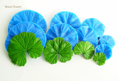 "Лист герани" силиконовый молд  (вайнер)