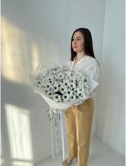 БУКЕТ ИЗ 15 КУСТОВЫХ ХРИЗАНТЕМ