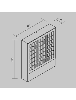 Настенный светильник (бра) Anri, O475WL-L10GF3K