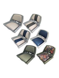 Сиденье с виниловыми подушками, серое