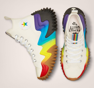 Кеды Converse Run Star Motion Pride Rainbow белые