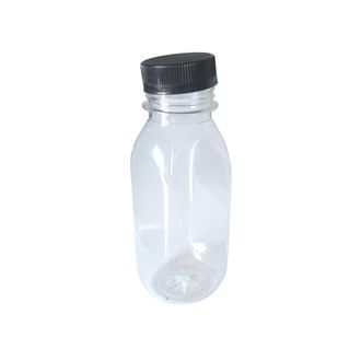 Бутылка ПЭТ 250 мл. прозрачная с крышкой (100шт.)