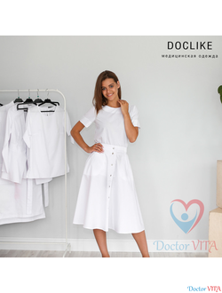 Юбка DOCLIKE DL115 белая