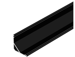 Профиль угловой для LED лент ЧЕРНЫЙ L-3м 16х16 FORM (15.0245)  AQ