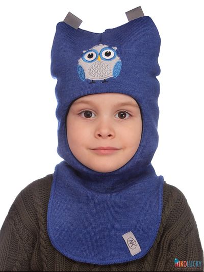 Шапка-шлем  20101-05, цвет ярко-синий р. 52-54