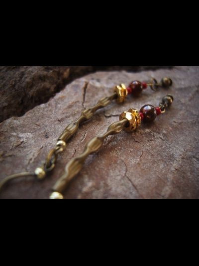 &quot;Музыка дубравы&quot;, серьги в стиле лесного бохо