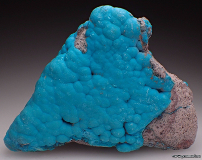 Хризаколла на породе. 70*65*47мм. Конго.