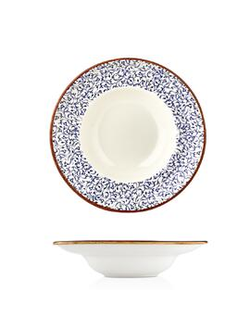 Тарелка глубокая d 25 см 400 мл для пасты, для супа Edera Bone