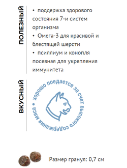 Elato (Элато) корм для кошек с рыбой для красивой шерсти 300 г