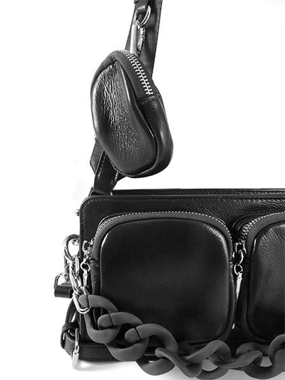 (АРТИКУЛ: 8980/32) СУМКА ЖЕНСКАЯ, МАЛЕНЬКАЯ, НАТУРАЛЬНАЯ КОЖА,ЧЕРНАЯ, С ДВУМЯ ПЛЕЧЕВЫМИ РЕМНЯМИ