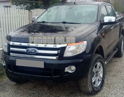 Защита радиатора Ford Ranger 2012- black PREMIUM