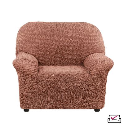 Чехол на кресло Микрофибра Шоколад. Защита мягкой мебели от животных. ИТАЛИЯ