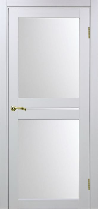 Межкомнатная дверь "Турин-520.222" белый монохром (стекло сатинато)