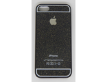 Защитная крышка iPhone 6/6S с логотипом черная с золотистым напылением
