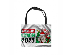 Сумка-шоппер  горизонтальная год Кролика №69