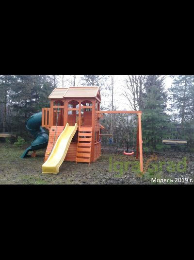 Детская площадка IgraGrad Клубный домик 3 с трубой