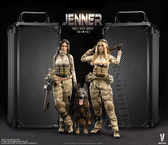 Коллекционная ФИГУРКА 1/6 scale A-TACS FG Double Women Soldier JENNER (B Style) (VCF-2037B) VERYCOOL