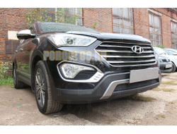 Защита радиатора Hyundai Grand Santa Fe I 2013-2015 black