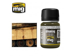 Ammo MIG: Жидкость для нанесения эффектов Streaking Grime for US Modern Vehicles (35 мл.)