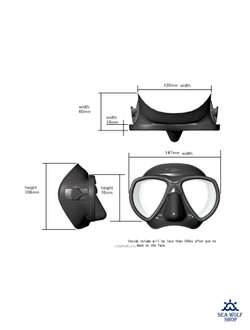 Маска для фридайвинга Riffe Nekton