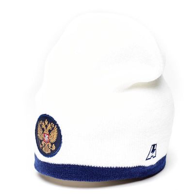 Шапка РОССИЯ бело-синяя 11325