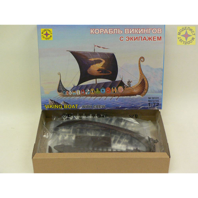 Сборная модель: (Моделист 107211) Корабль викингов с экипажем