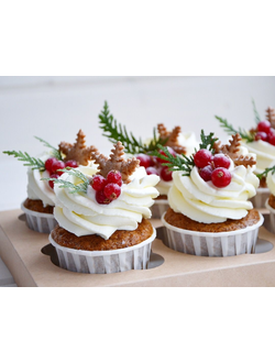 Капкейки новогодние