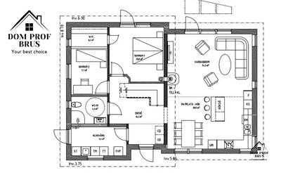 Уютный 128м2 12х8