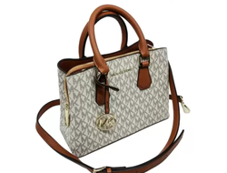 Сумка Michael Kors Kris Logo Satchel White