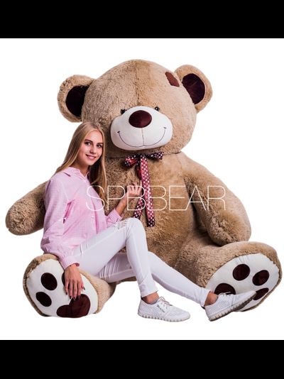 Гигантский плюшевый мишка 260 см кремовый Тони