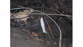 Прокладка кабелей 6 кВ. Станкоинструментальный завод, г.Воронеж. Стоимость работ с материалами и оборудованием под ключ в 2015 г. составила 500 тыс.руб.