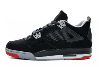 Nike Jordan 4 чёрно-красные (41-45) Арт. 007F