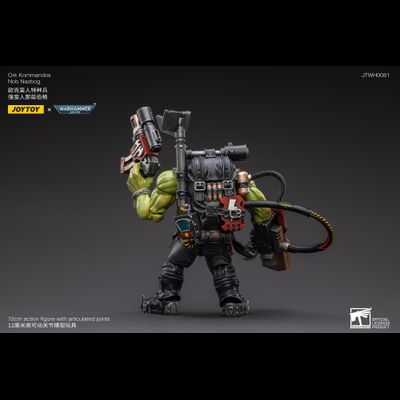 Орк ноб Назбог (Warhammer 40k) - КОЛЛЕКЦИОННАЯ ФИГУРКА 1/18 Ork Kommandos Nob Nazbog (JT2894) - JOYTOY