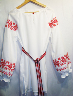 Женская блуза с длинным рукавом "Звезда Алатырь"