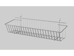 D4012 Корзина для перфорированных панелей 385х300х125 мм хром