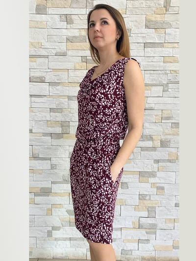 Сарафан 177-0325 бордо