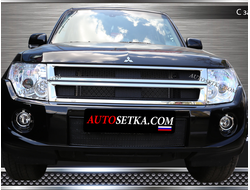 Premium защита радиатора для Mitsubishi Pajero IV (2011-2015)