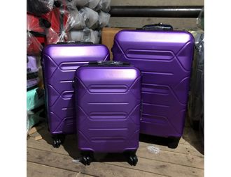 Комплект из 3х чемоданов Top Travel ABS S,M,L фиолетовый